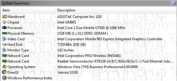 AsusU1E-010 AsusU1E-010