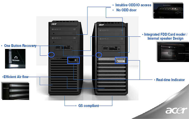 Acer Computers ปฎิวัตินวัตกรรมและดีไซน์ desktop