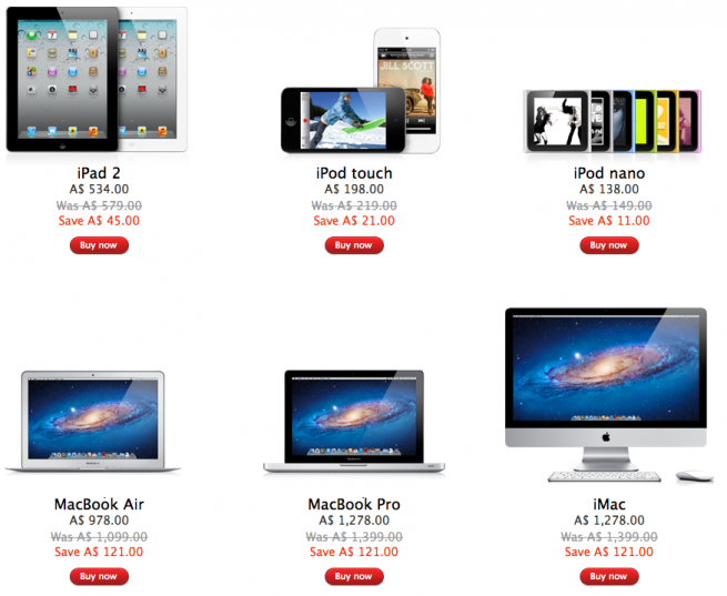Apple Online Store เริ่มลดราคา iPad, iPod, MacBook รับ Black Friday