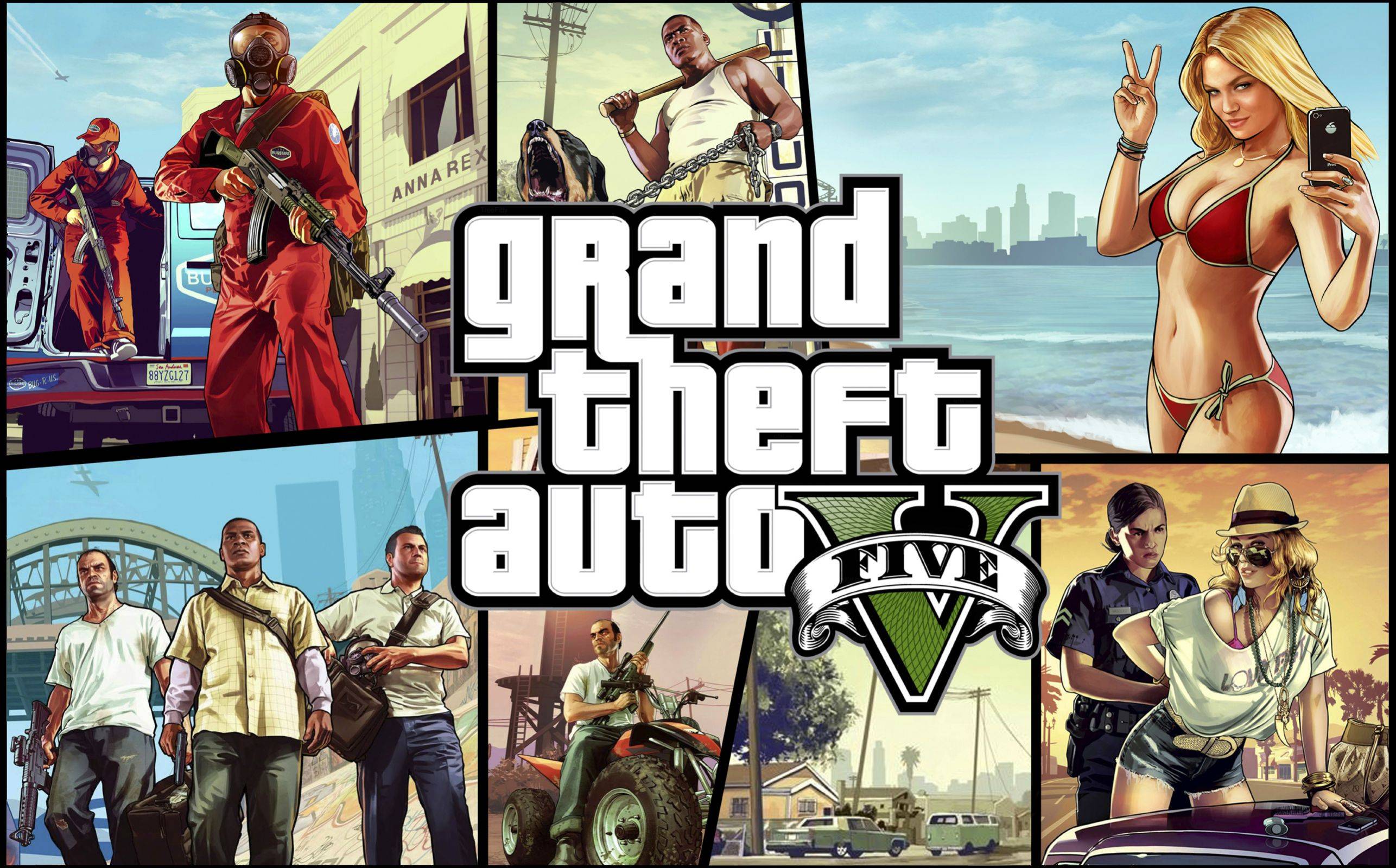 Game: หลุดคลิปแรกเกมส์ Grand Theft Auto V (GTA V) เวอร์ชั่น PC ...