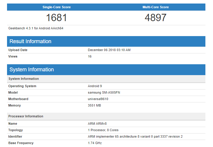 samsung a50 processor snapdragon