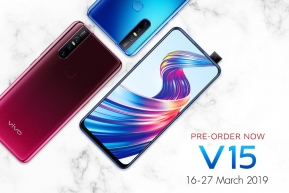 Vivo V15 เตรียมเปิดจอง 16 มี.ค.นี้ จองเพียง 500 บาทพร้อมของแถมเพียบ !