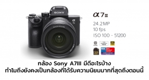 กล้อง Sony A7III มีดีอะไรบ้าง ทำไมถึงยังคงเป็นกล้องที่ได้รับความนิยมมากที่สุดถึงตอนนี้