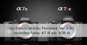 Camera : มีอะไรใหม่น่าสนใจใน Firmware Ver.3.00 ของกล้อง Sony A7 III และ A7R III