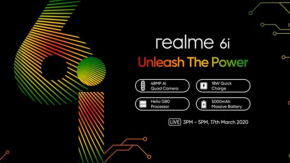 เปิดสเปค realme 6i มาพร้อมกล้อง 48MP แบต 5000mAh ชาร์จเร็ว 18W ก่อนเปิดตัว 17 มี.ค. นี้