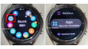 หลุดภาพจริง Samsung Galaxy Watch3 โชว์ UI ตอนเปิดเครื่อง และเมนูรองรับกรอบหมุนได้