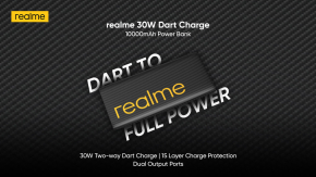 realme เปิดตัว 30W Dart Charge 10000mAh Powerbank ราคาราว 835 บาท !!