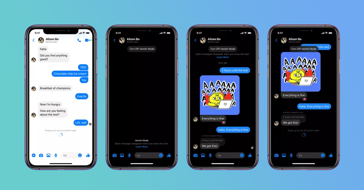 Facebook Messenger และ Instagram เตรียมเพิ่มโหมด Vanish ข้อความจะหายไปทันทีหลังเปิดดู