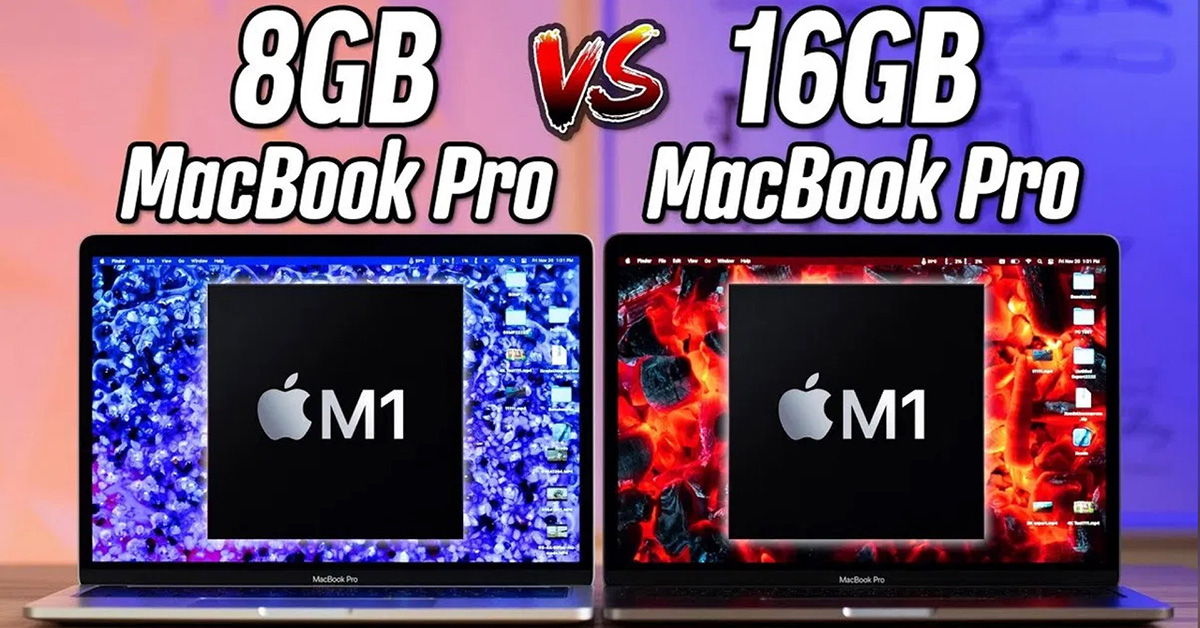 เปรียบเทียบประสิทธิภาพ MacBook Pro M1 RAM 8GB vs 16GB ต่างกันมากไหม มาชมกัน !! (มีคลิป)