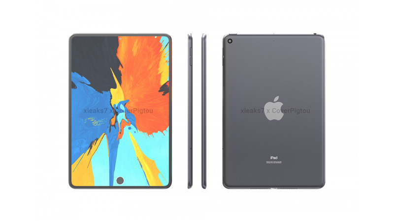 หลุดภาพเรนเดอร์ iPad mini 6 รุ่นใหม่ จอใหญ่ขึ้นเป็น 9 นิ้ว มีรู punch-hole 2 จุด