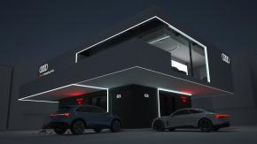 Audi’s Charging Hub จะเป็นปั๊มน้ำมันสุดหรูแห่งอนาคต
