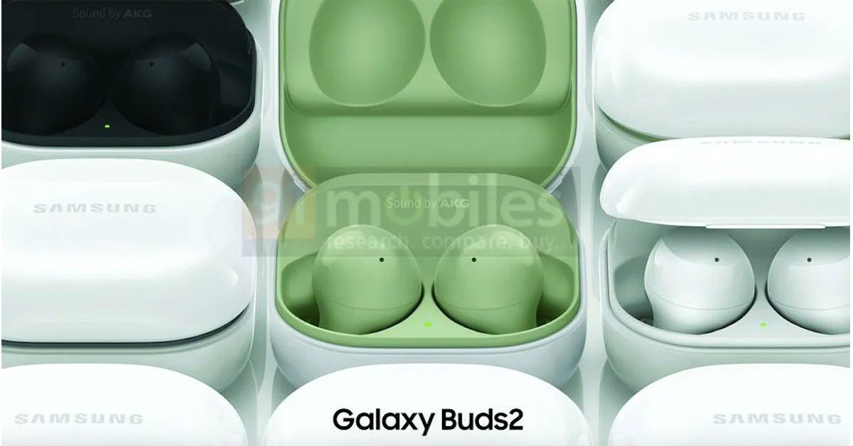 หลุดสีสัน Samsung Galaxy Buds2 หูฟังบลูทูธ TWS รุ่นใหม่จากภาพหลุดชุดใหม่