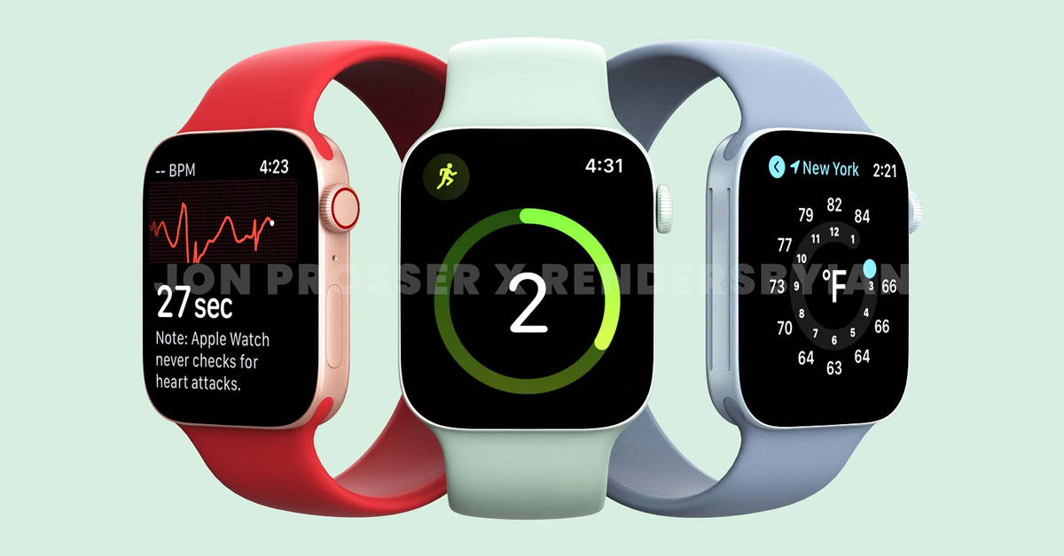 Apple Watch Series 8 วงในเผยจะเพิ่มอีก 1 ขนาด มีหน้าจอใหญ่กว่า 45 มม. รวมเป็น 3 รุ่นในปีหน้า