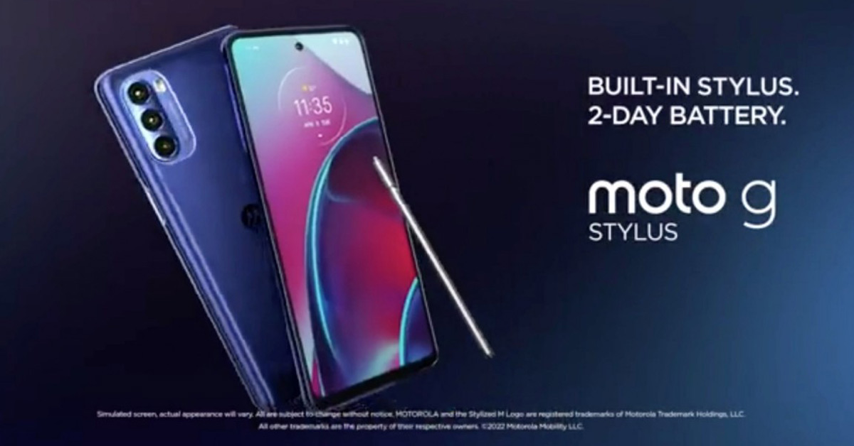 Moto G Stylus 2022 สมาร์ทโฟนมีสไตลัส เผยข้อมูลสเปคจริงผ่านคลิปโปรโมทแล้ว