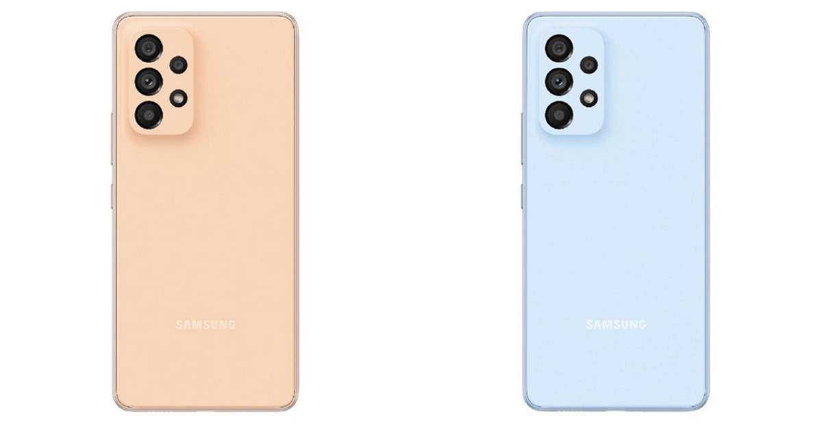 เผยภาพเรนเดอร์ Samsung Galaxy A53 5G แบบชัดๆ โชว์สีสันสดใส สีฟ้าอ่อน และส้มพีช