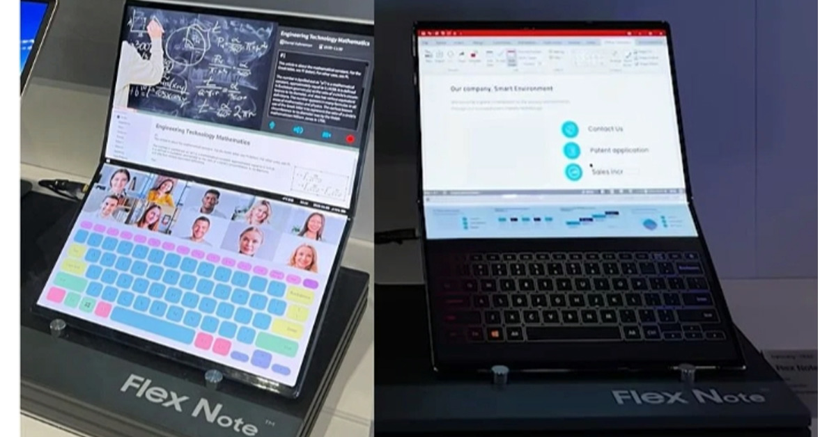 Samsung เผยโฉม Flex Note โน้ตบุ๊คหน้าจอพับได้ เปลี่ยนคีย์บอร์ดเป็นหน้าจอขนาดใหญ่ได้