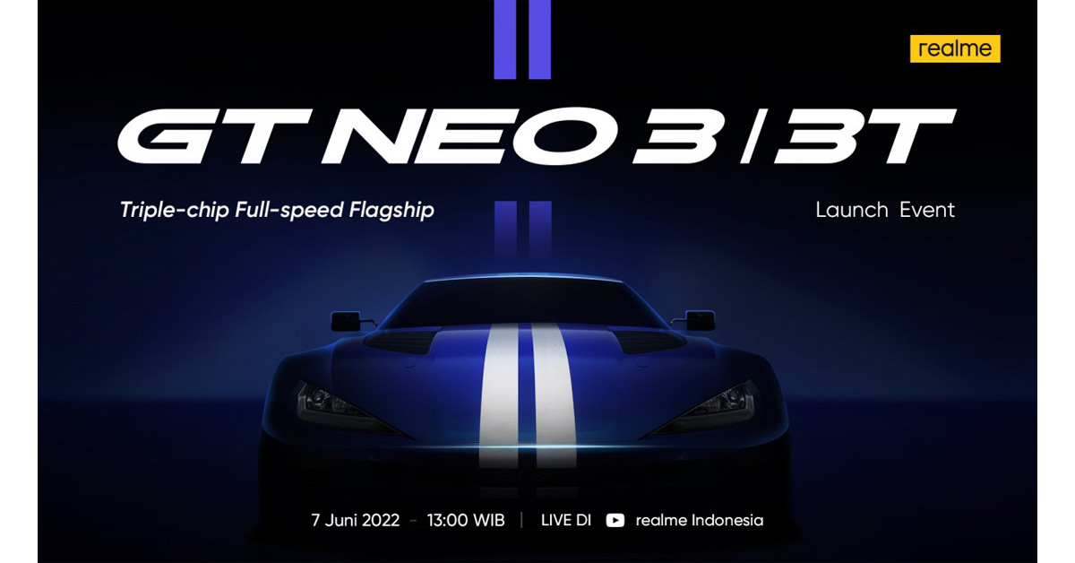 realme GT Neo 3T ยืนยันเปิดตัวในอินโดนีเซีย 7 มิ.ย. นี้