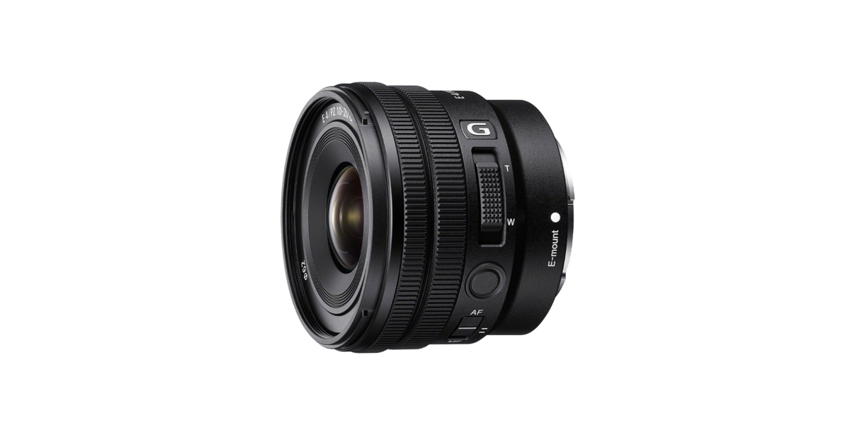 Sony ประกาสเปิดตัวเลนส์ใหม่ Sony E PZ 10-20mm F4 G เลนส์ซูมมุมกว้างสำหรับกล้องเซ็นเซอร์ขนาด APS-C