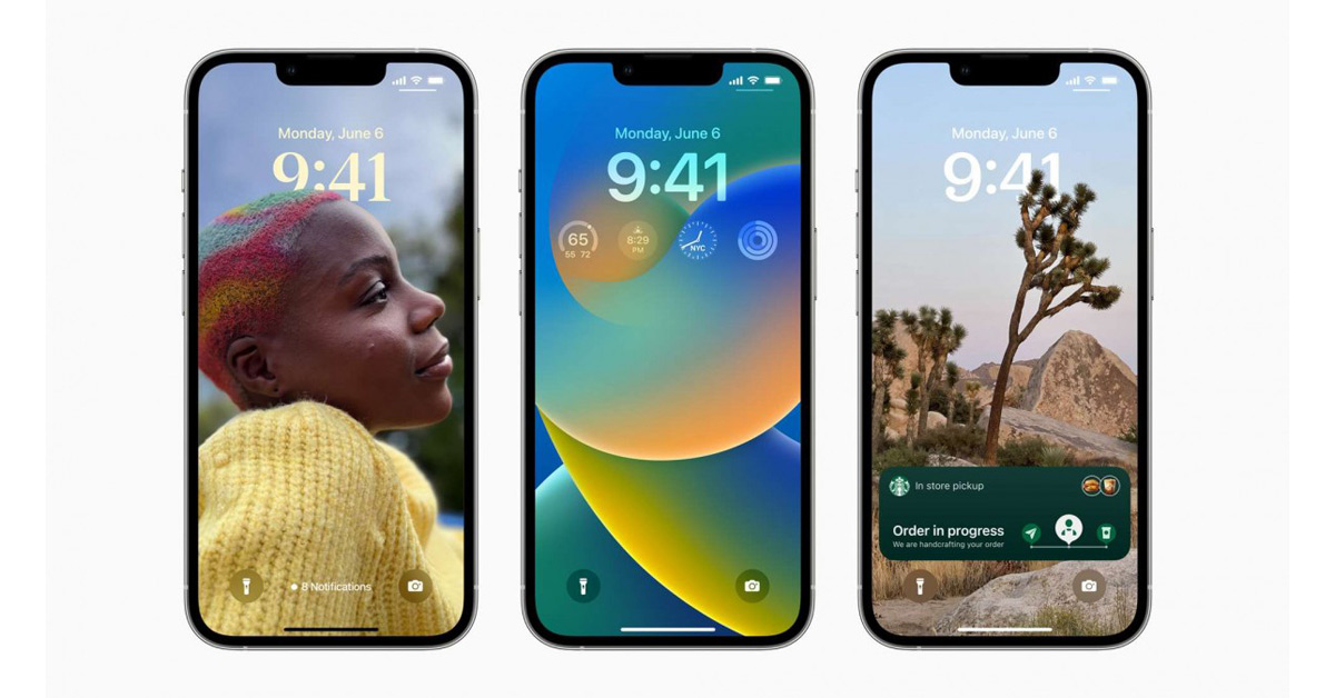 Apple เปิดตัว iOS 16 เพิ่มฟีเจอร์ใหม่เพียบ โดยเฉพาะหน้าจอล็อคสุดเจ๋ง