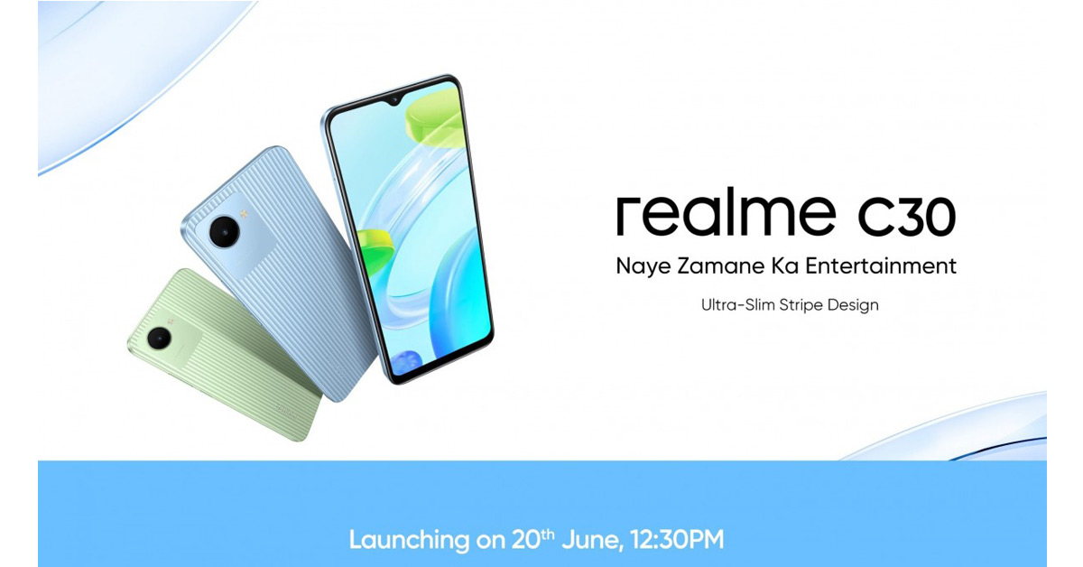 realme C30 ประกาศเปิดตัว 20 มิ.ย. นี้ พร้อมเผยคีย์สเปคแล้ว