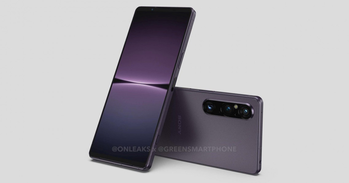 Sony Xperia 1 V เผยภาพเรนเดอร์ พร้อมอัพเกรดกล้อง Ultrawide