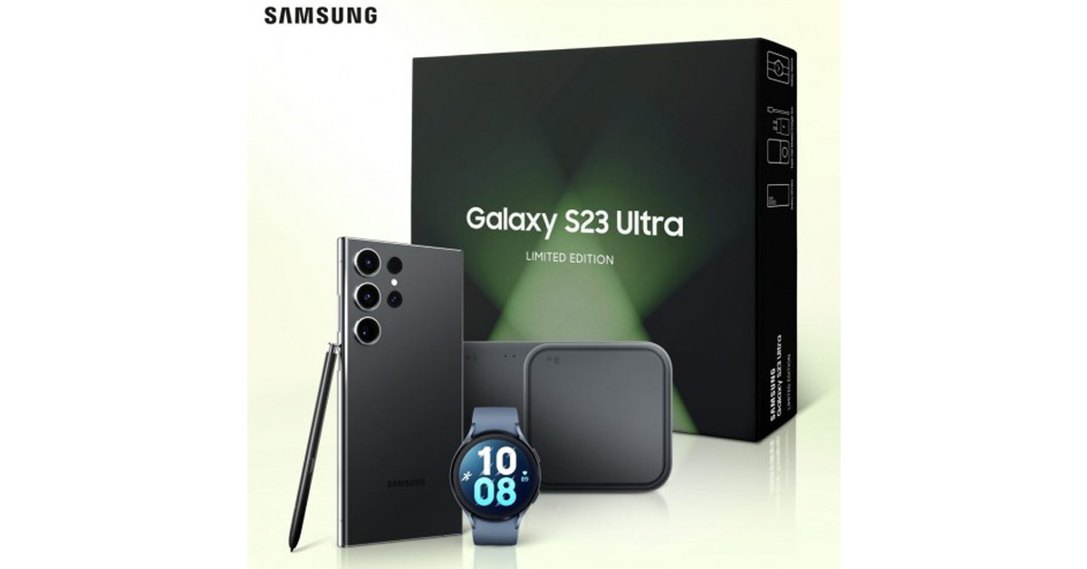 เปิดตัว Samsung Galaxy S23 Ultra Limited Edition แพ็ครวมสมาร์ทวอทช์และที่ชาร์จไร้สายในราคาสุดคุ้ม