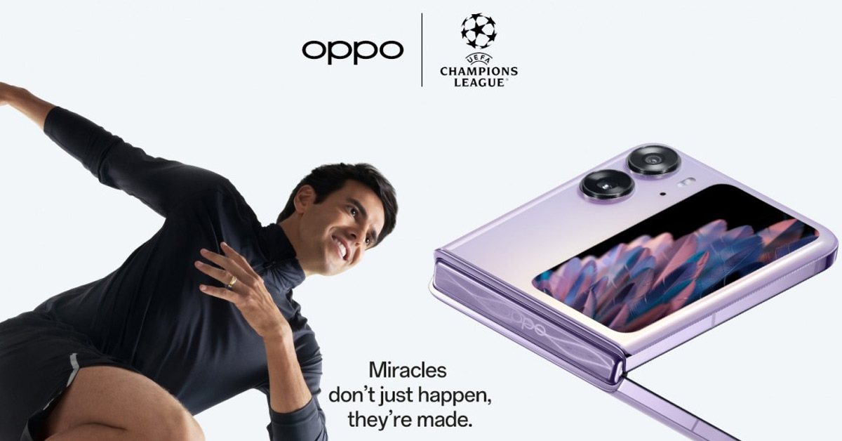 Oppo จับมือ กาก้า นักฟุตบอลระดับตำนานเป็นแบรนด์แอมบาสเดอร์ UEFA Champions League