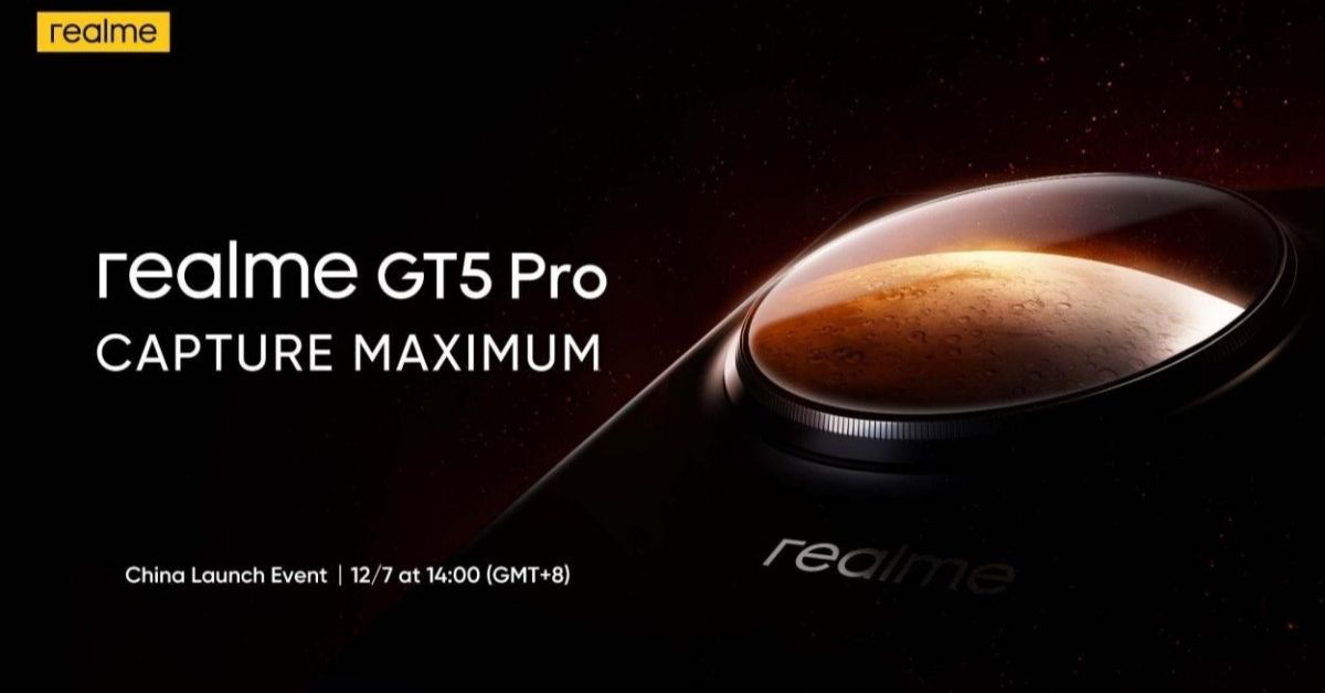 Realme GT5 Pro ได้ฤกษ์เปิดตัว 7 ธันวาคมนี้ ที่จะเป็นการผสมผสานของ SD8 G3 และกล้องซูม IMX890 ที่ทรงพลัง