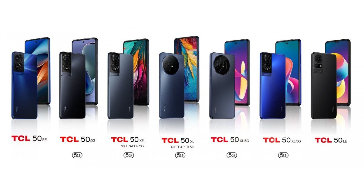 TCL ประกาศรายชื่อสมาร์ทโฟน 50-Series มีสองรุ่นที่ได้หน้าจอกระดาษ NxtPaper ไร้แสงสะท้อน