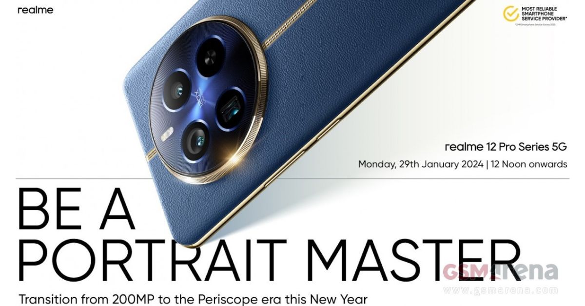 Realme ประกาศวันเปิดตัว Realme 12 Pro Series แล้ว เจอกัน 29 มกราคมนี้ กับสมาร์ทโฟนดีไซน์พรีเมี่ยมสุดๆ