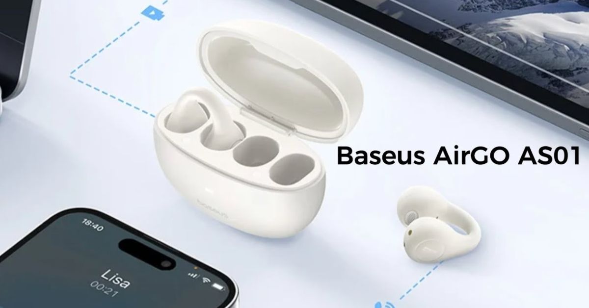 เปิดตัวหูฟัง Baseus AirGo AS01 ดีไซน์โล่งโปร่งสบายคล้าย Huawei FreeClip ในราคาถูกกว่า