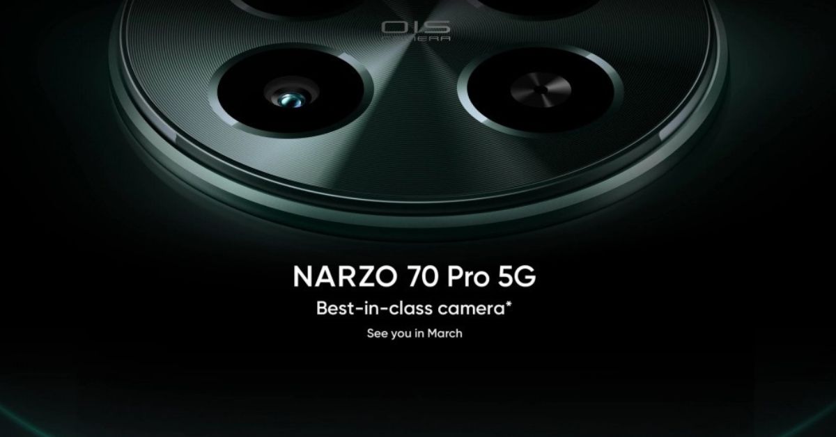 Realme Narzo 70 Pro 5G ยืนยันเปิดตัวมีนา มาพร้อมกล้อง Sony ถ่ายดีในที่แสงน้อย