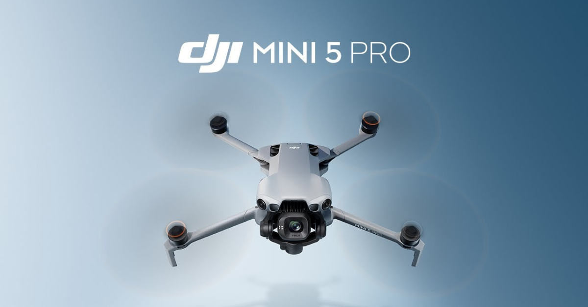 เล็กแต่เทพ! DJI Mini 5 Pro เปิดตัวแล้ว! มาพร้อมเซ็นเซอร์ 1 นิ้ว และระบบ LiDAR กันชนสุดล้ำ!