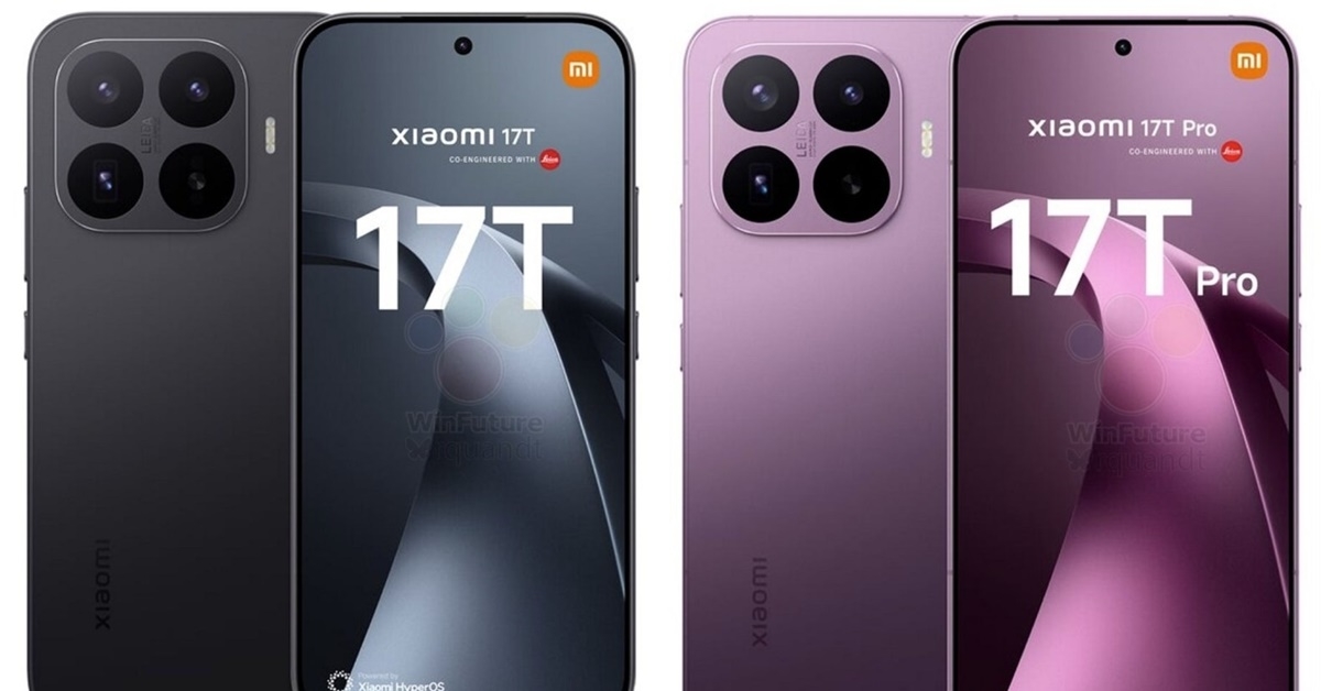 หลุดภาพจริง Xiaomi 17T และ 17T Pro อัปเกรดแบตเตอรี่จุใจ 7,000mAh พร้อมดีไซน์พรีเมียมใหม่