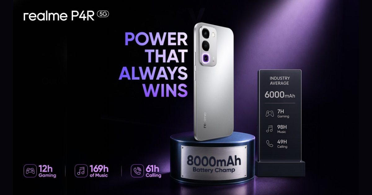 อึดทะลุโลก! เปิดตัว “Realme P4R” จัดเต็มแบตซิลิคอนคาร์บอน 8,000mAh ชาร์จไว 45W ในราคาต่ำหมื่น