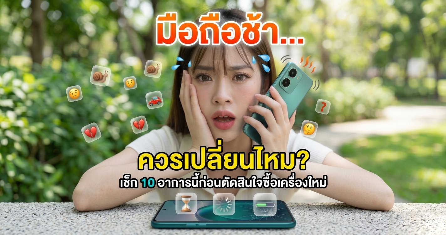 มือถือช้า ควรเปลี่ยนไหม เช็ก 10 อาการนี้ก่อนตัดสินใจซื้อเครื่องใหม่